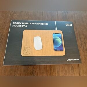 Line Friends BT21 Cooky Wireless Charging Mouse Pad